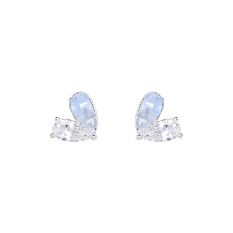 Whisper Wing Clip-On Earrings ｜Petite Duo in Crystal & Zircon