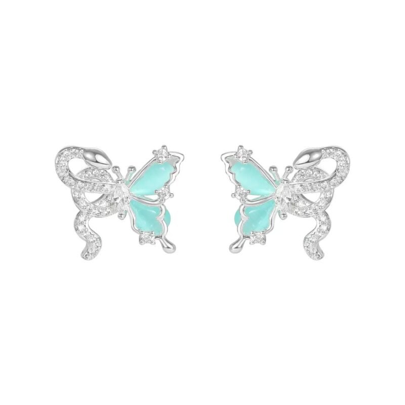 Flutter Spell Clip-On Earrings ｜Pastel Wings & Ribbon Sparkle